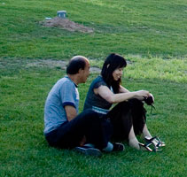 Pareja en el parque