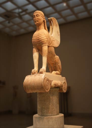 Esfinge de los Naxios - Museo de Delfos